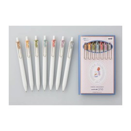 Mitsubishi Pencil UMNS38FC7C Gel Ballpoint Pen, Uni-Ball One, Fica Color, 0.38 Limited Edition, 7 Color Assortment