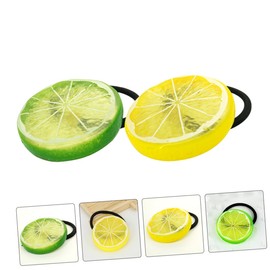FOMIYES Elastic Hair Bands for Girls 10 Pack Lemon Slice Ponytail Holders Small Bands for Hair Stretchy Accessories