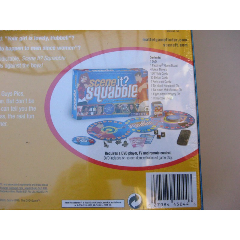 Mattel New Scene It Squabble Game NIB Sealed Men Vs
