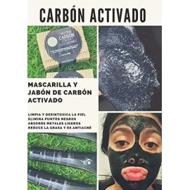 3 Kit Mascarilla & Jabón Carbón Activado / Puntos Negros
