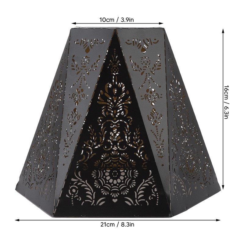 Lamp Shades Modern Scandinavian Style E27 E26 Wrought Iron Hexagonal