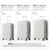 mixi 20 Inch Carry On Luggage PC Hardside Suitcases with
