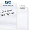 EPI Wide Ruled Marble Composition Notebook, Blue, 100 Sheet, 4-Pack