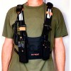 X-FIRE® Updated Dual Portable Radio Chest Rig Harness for Two-Way