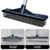 Heavy Duty Wire Push Broom Brush, 15.7" Stainless Steel Bristle