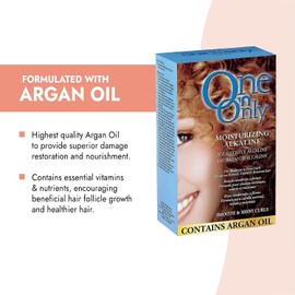 One 'n Only Moisturizing Alkaline Perm with Argan Oil, Moderate to Firm Curls, Fresh Scent, True-to-Rod Size Curls, Leaves Hair Shiny, Moisturized, and Manageable,