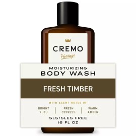 Cremo Heritage Moisturizing Body Wash, Fresh Timber Scent, 16 fl oz (473 mL)