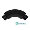 20mm Black PVC Inspection Bend for Electrical Conduit – Pack
