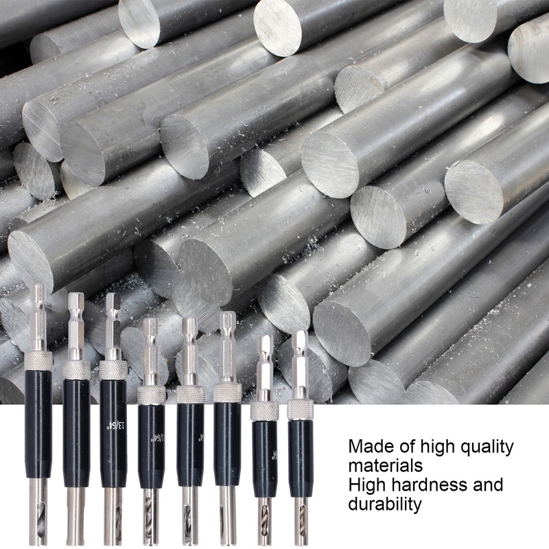 17pcs Hinge Drills Set Self Centering Door Drill Bit Kit