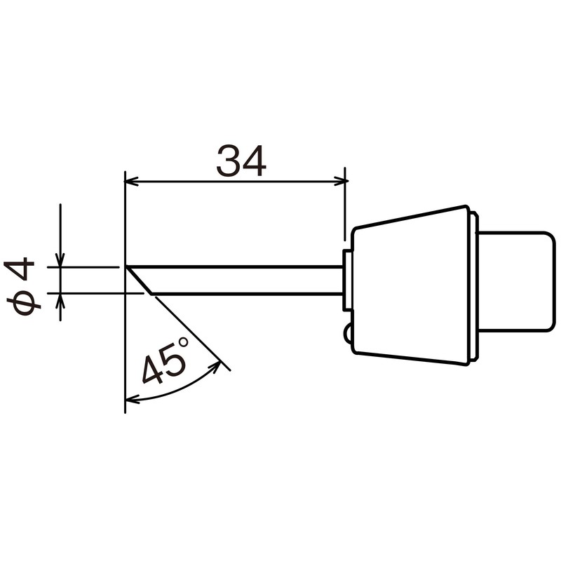 goot MSD MSD40HRTC Replacement Soldering Tip