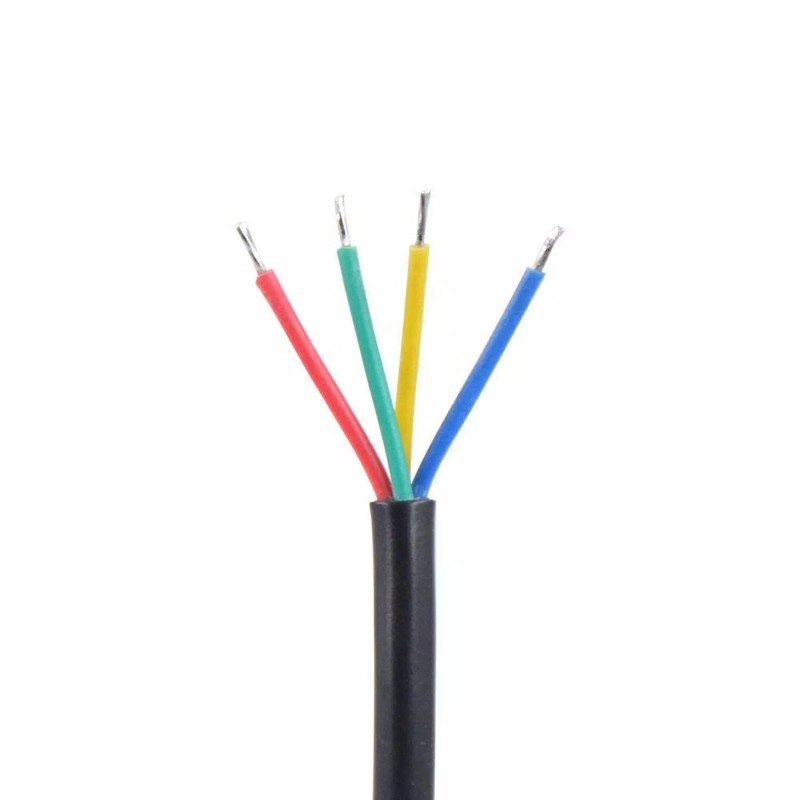 WESIRI 5Pairs 4pin Black Electrical Connector LED Connector for LED