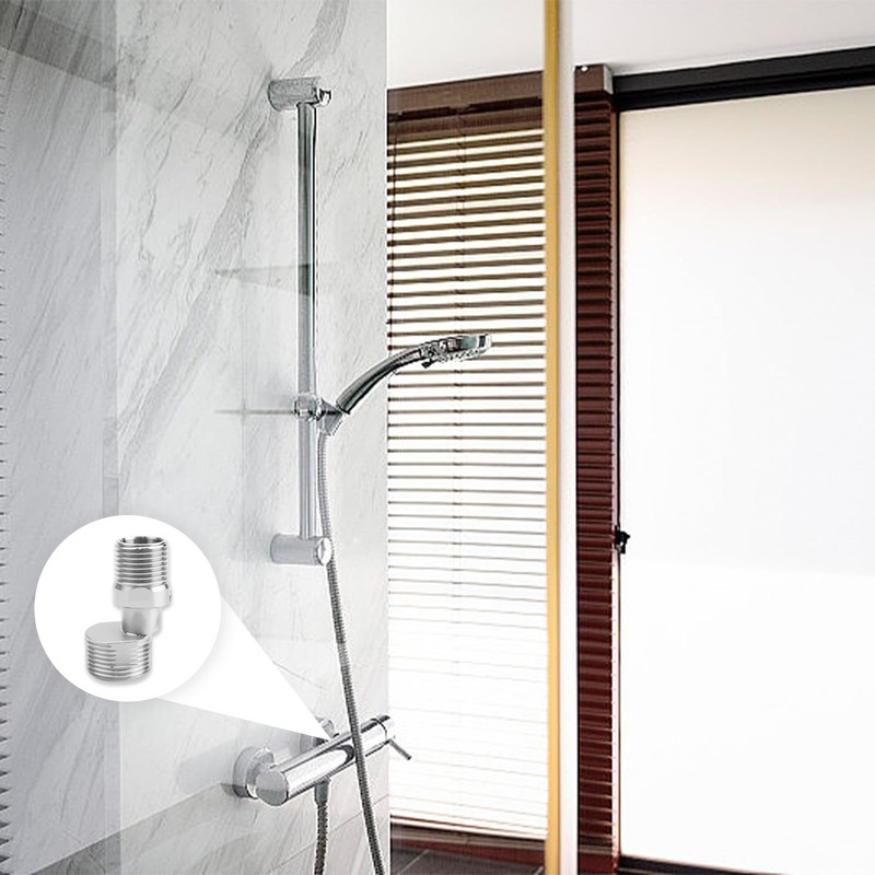 PARFCO S Connection Pack of 2 Shower Mixer Adapter, 360