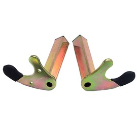 2 Pieces Motorcycle Stand Adapter for Rear Wheel V Brackets for Motorcycle Stand Universal (U-shaped Square Tube