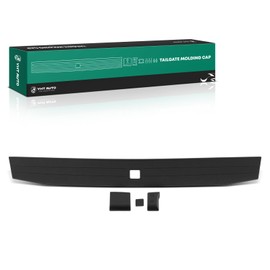 YHTAUTO Tailgate Molding Top Trim Cap Cover Fit for 2017 2018 2019 2020 2021 2022 Ford F-250 F-350 F-450 F-550 Super Duty Flex Step| Texture Black Rear Center Upper Truck Spoiler Protector Cover