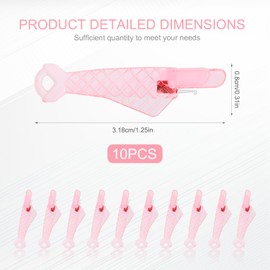 10pcs Fish Mouth Sewing Machine Needle Threader, 2024 New Fish Type Needle Threader Automatic Sewing Needle Threader for Sewing Embroidery DIY Craft Supplies Accessories(Pink)