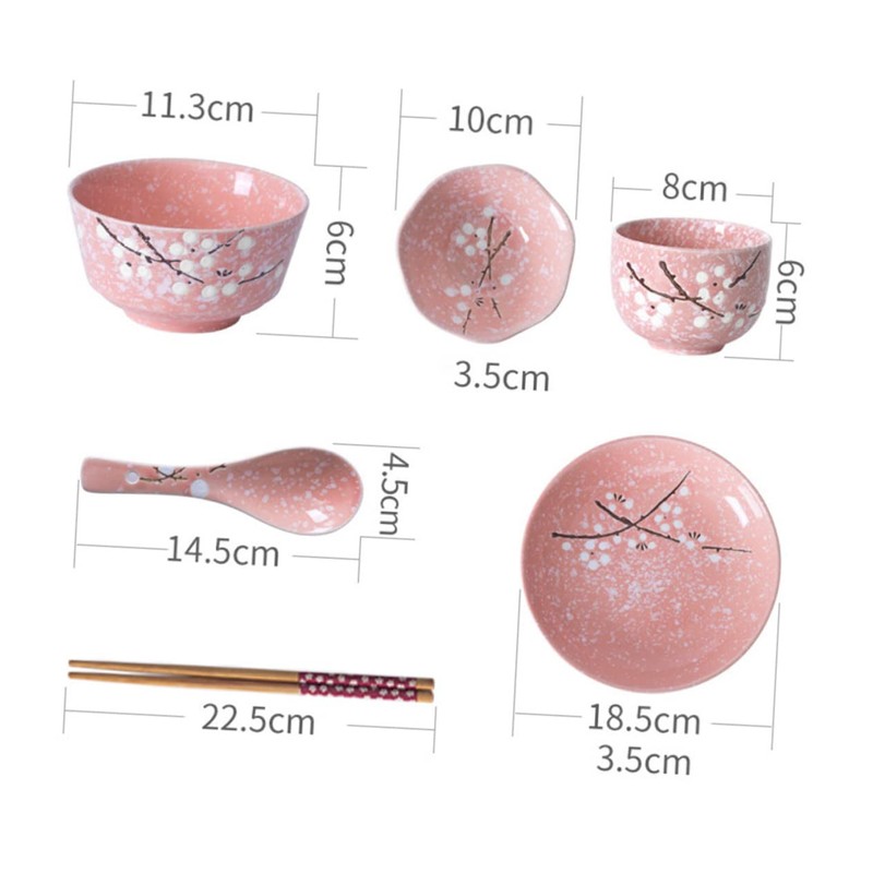 COLLBATH Japanese Spoons Ceramic Soup Spoons Set Creative Design Hand