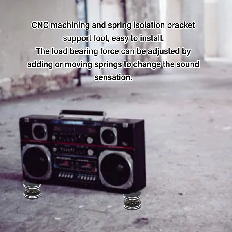 4pcs Spring Speaker Isolation Feet HiFi Speaker Isolation Stand Feet