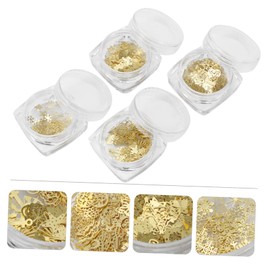 Ipetboom 2sets Unique Snowflake Design Christmas Nail Decals Stick Nails for Women Art 4boxes*2