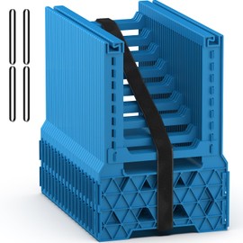 BEBOBLY RV Sewer Hose Support 15FT with Secure Rubber Band & Carry Strap, RV Sewer Hose Holder Adjust Height for Travel Trailers, RV, Campers | Avoiding Obstacles & Deep Cradles, Quick Setup/Collapse