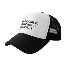 Sober Enough to Operate Heavy Machinery Funny Trucker Hats for Women - Humorous Drinking Party Hats for Adult Parties & Events