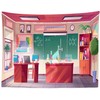 CORFOTO 7x5ft Fabric Chemistry Classroom Interior Backdrop Science Lab Backdrop