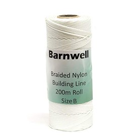 Barnwell Braided Nylon Chalk Brick Building Line Large 200m Roll Size B Thicker