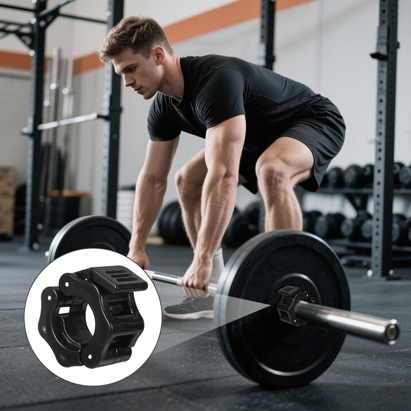 Pack of 4 Dumbbell Clasps, 28 mm, Dumbbell Bar, Barbell