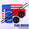JBSJBS USA North Carolina Desk Flag 12" Solid Pole Deluxe