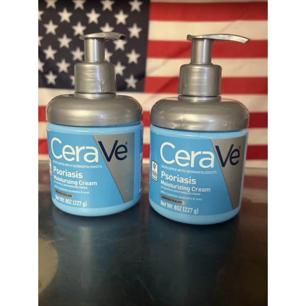CeraVe Psoriasis Moisturizing Cream Salicylic Acid 2 Pack - 8oz