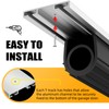 Jin&Bao Garage Door Bottom Seal with Pre-drilled Aluminum Track Retainer