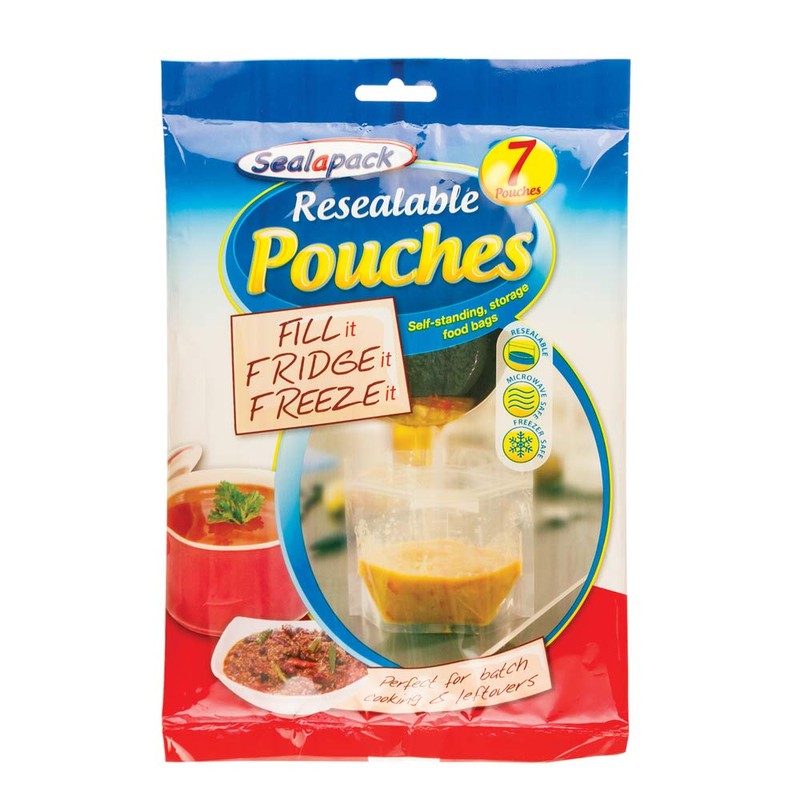 Sealapack 21 x Resealable Food Soup Bag Pouches Fridge Freeze