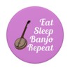 Banjo Player Gift - Eat Sleep Banjo Repeat - Purple