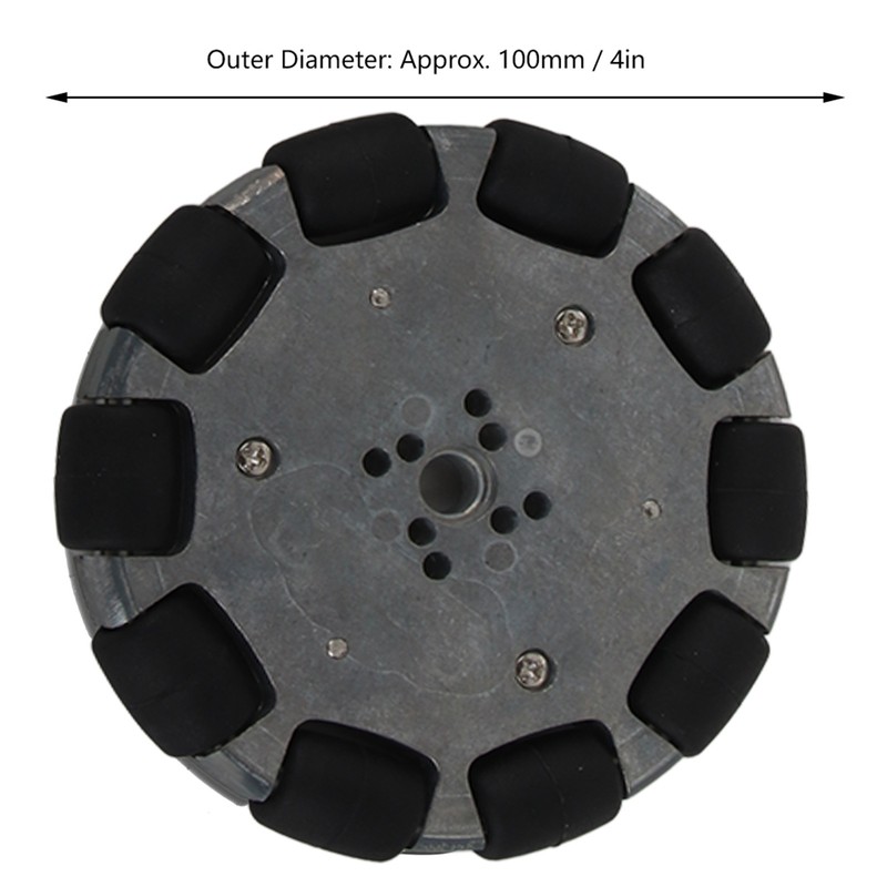 2pcs Omnidirectional Wheel 4in Omni Directional Universal Wheel Industrial Robot
