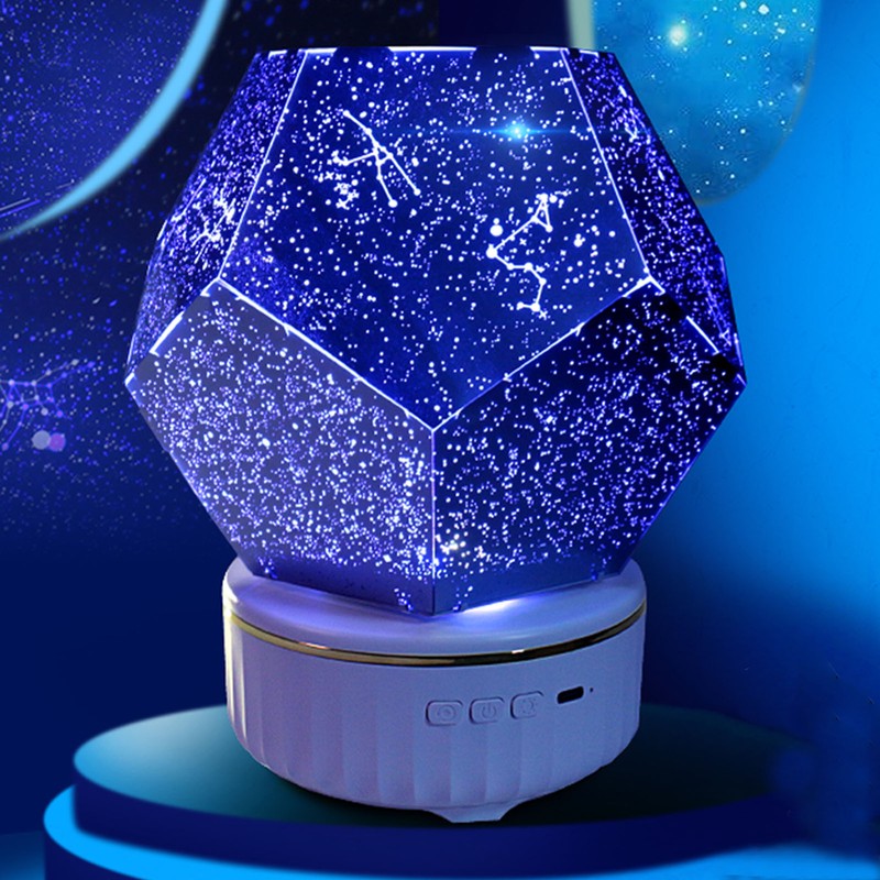 Star LED Night Light Projector USB Rechargeable Blue Light Projector