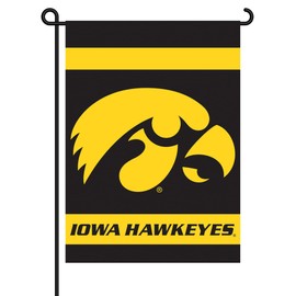 NCAA Iowa Hawkeyes 2-Sided Garden Flag, One Size (83024)