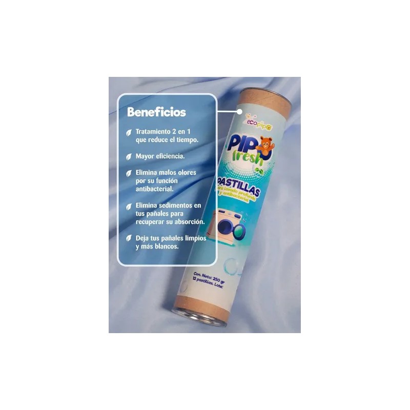 Pastillas Lavado Profundo Y Antibacterial Para Pañal De Tela
