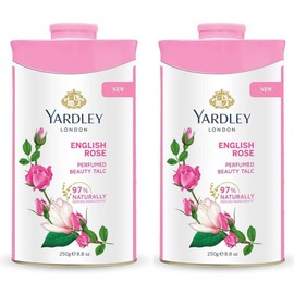 Yardley London English Rose Perfumed Talc Body Powder USA direct shipping, 250g, 2 pieces / 야들리 런던 잉글리쉬 로즈 퍼퓸드 탈크 바디 파우더 미국 직배송, 250g, 2개