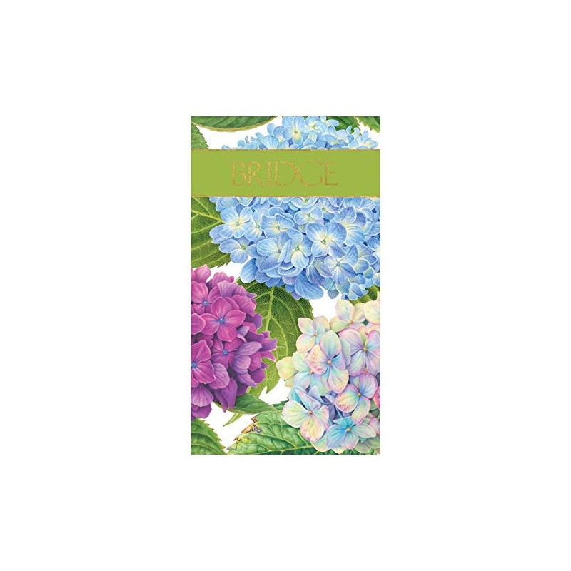 Caspari Hydrangea Garden Bridge Score Keeping Pads- One Pad