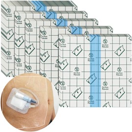 Dialysis Catheter Shower Cover 8"x8", Waterproof Peritoneal Dialysis Chemo Port Protector for PD Chest Catheter Peg Feeding Tube G-Tube Picc Line Dressing Wounds Patient Bathing(Pack of 25)