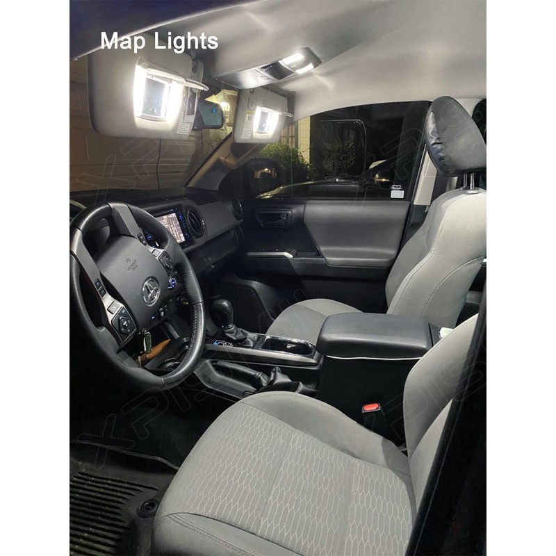 Xpismii 7 Piece 6000K White Tacoma LED Interior Light Kit