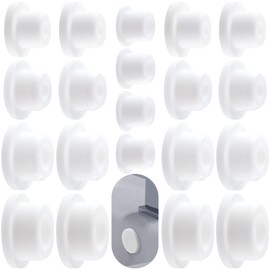 VARMDUKKE 20pcs Bathtub Jet Covers, White Silicone Hole Plug, 5 Sizes Heat-Resistant Reusable Jet Tub Cover Caps, Waterproof Non-Slip Pipe Tube Inserts for Bathtub Pool Hole