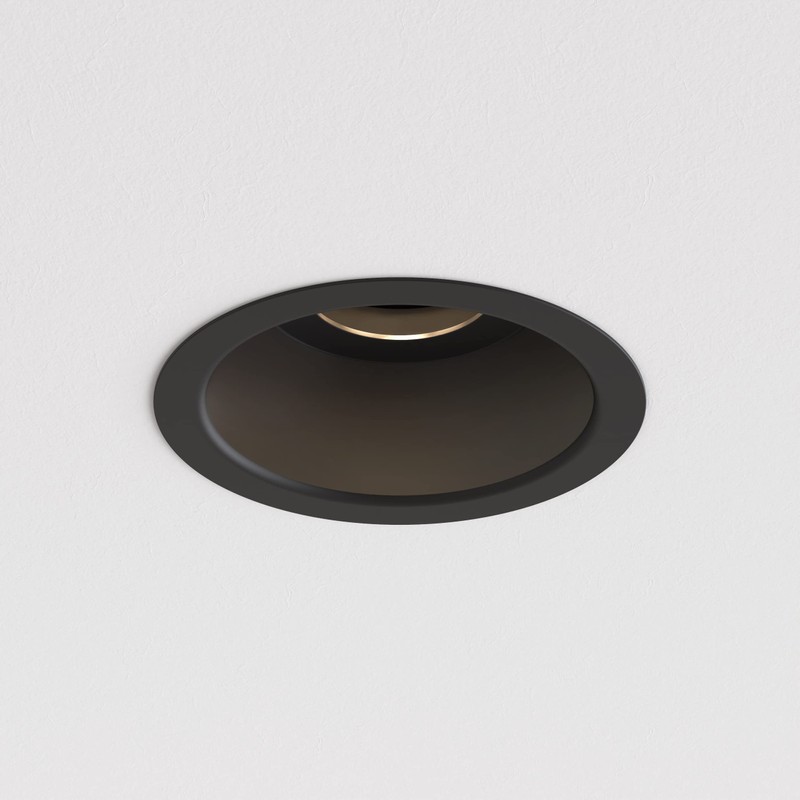 Astro Minima Mini Indoor Downlight (Matt Black), GU10 LED Lamp,