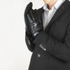 AXELENS Men's Winter Gloves Made of PU Leather Windproof Waterproof
