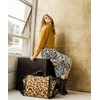 Leopard Print Maxi Skirt Novelty Silk Womens Skirts Summer High Waist