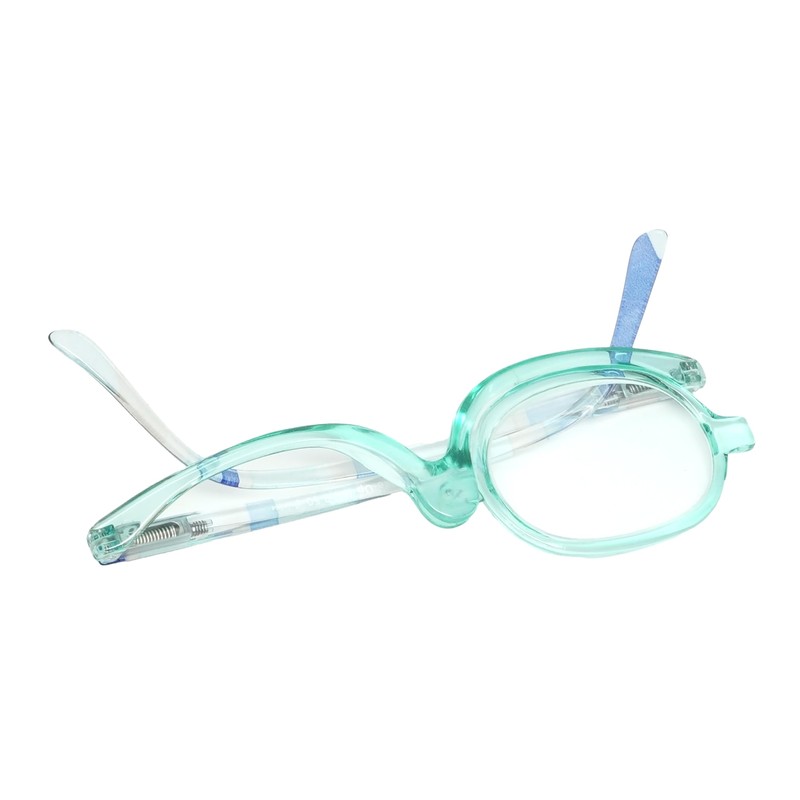 Calabria Flip Up Magnifying Makeup Reading Glasses +5.00 Olive Eye