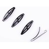 Mytoptrendz® 4 pcs Small Barrettes Hair Clips Thin Grip Slids