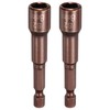 sourcing map 2pcs Magnetic Nut Driver 8mm Hex Drive Socket