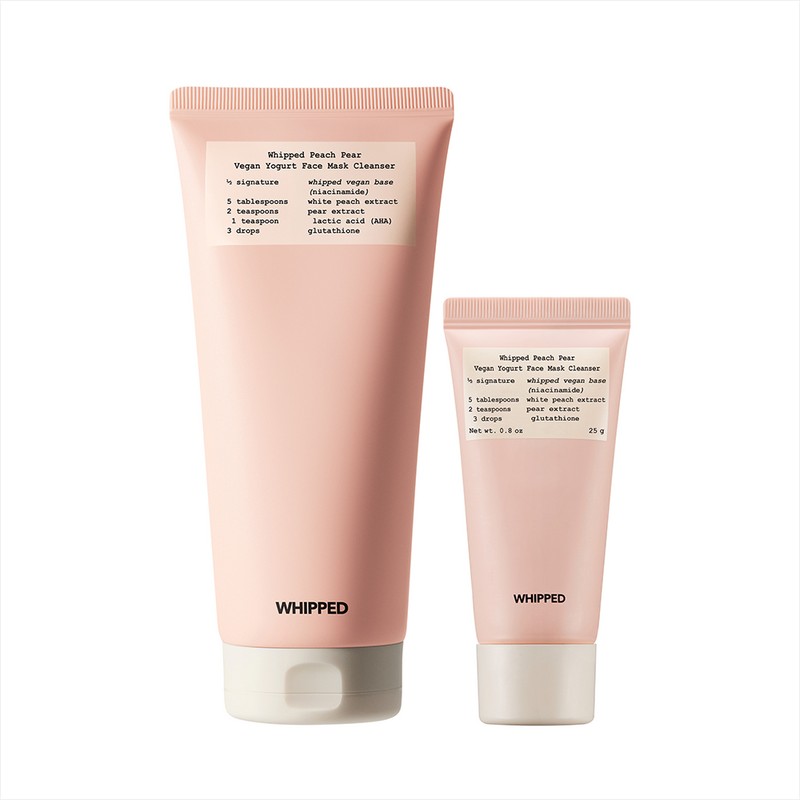 Whipped Peach Pear Vegan Yogurt Pack Cleanser 130g Set (+Pack