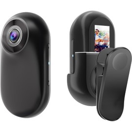 HUAJUN Mini Sports Camera 1080P with Magnetic Mount,360° Thumb Action Camera,0.96-inch Full View HD Screen,Wide Angle 150° DV Helmet Cam for Outdoor Sports Cam for Traveling,Pet Walking