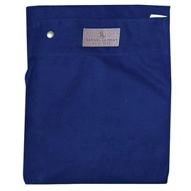 Samuel Lamont Cooking Apron - Premium Kitchen Apron for Chefs and Home Cooks | Stylish and Durable Chef's Apron for Cooking, Grilling and Baking | Navy Blue Canvas | One Size